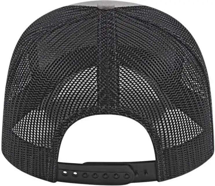 Cap America I3025 Two Tone Mesh Back Gray Black / one Size Fits Most