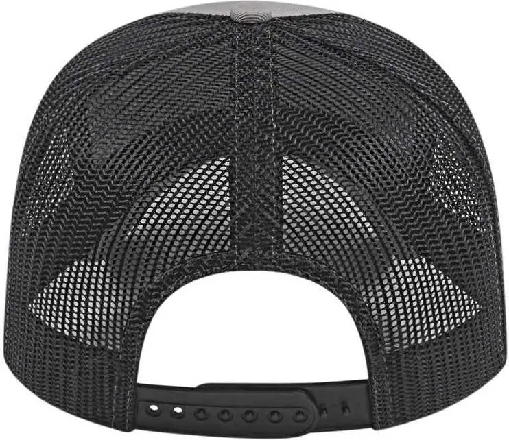 Cap America I3025 Two Tone Mesh Back - Gray Black - one Size Fits Most