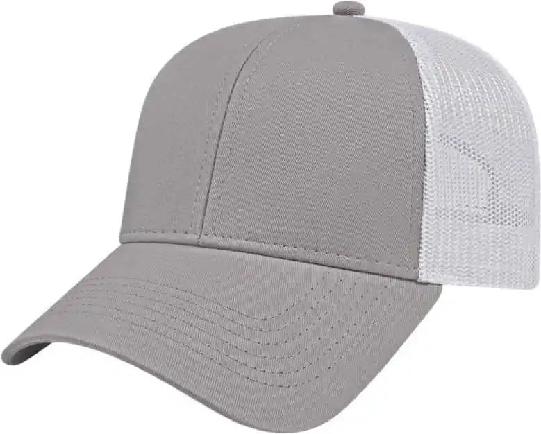 Cap America I3025 Two Tone Mesh Back Gray White / one Size Fits Most