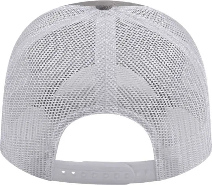 Cap America I3025 Two Tone Mesh Back - Gray White - one Size Fits Most