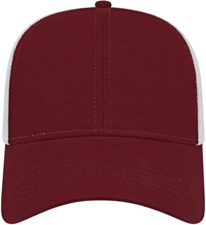 Cap America I3025 Two Tone Mesh Back - Maroon White