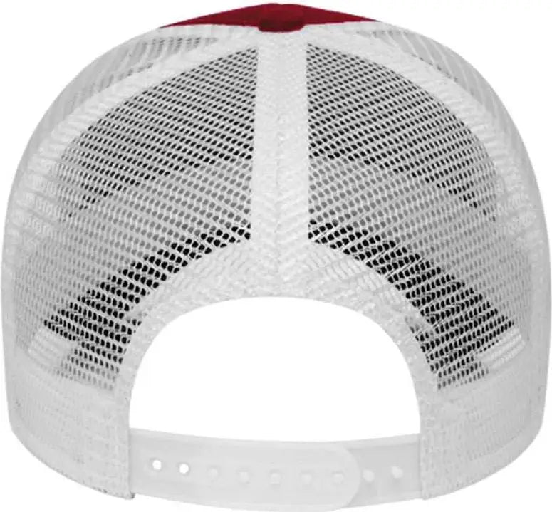 Cap America I3025 Two Tone Mesh Back - Maroon White