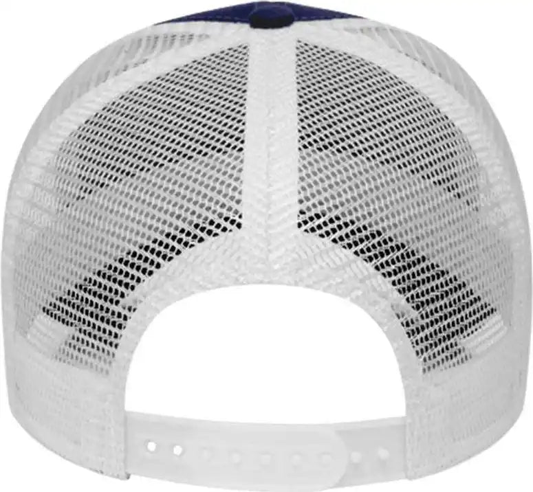 Cap America I3025 Two Tone Mesh Back - Navy White - one Size Fits Most
