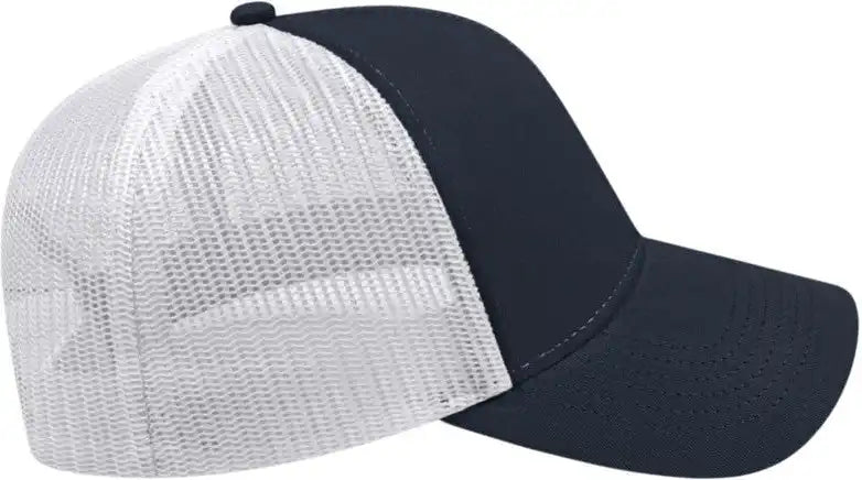 Cap America I3025 Two Tone Mesh Back - Navy White - one Size Fits Most