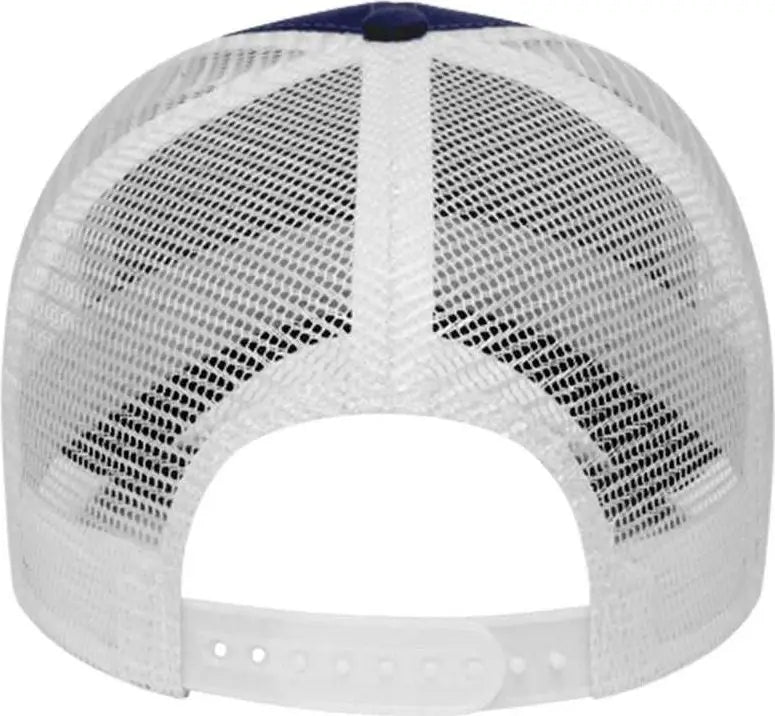 Cap America I3025 Two Tone Mesh Back - Navy White - one Size Fits Most