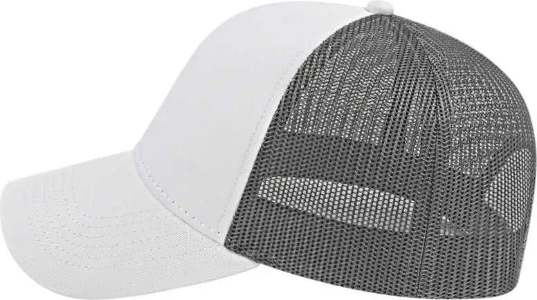 Cap America I3025 Two Tone Mesh Back - White Charcoal