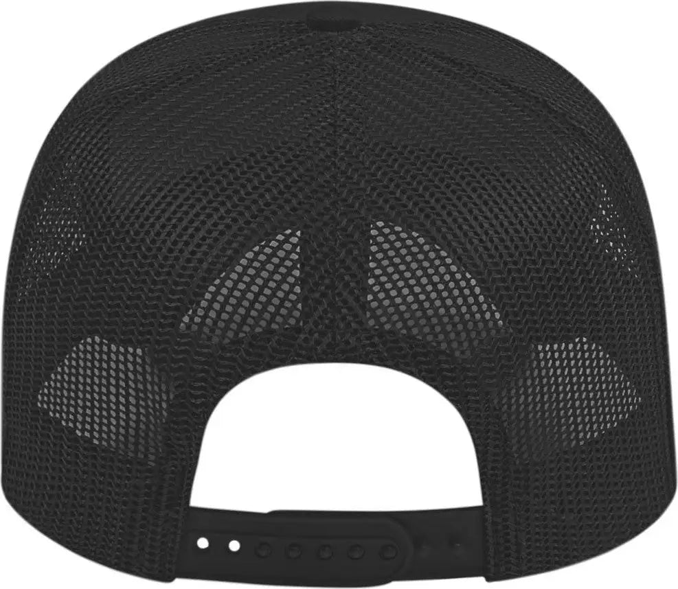 Cap America I3025 Twotone Trucker Mesh Back - Black - one Size Fits Most