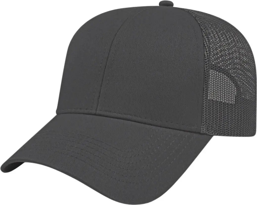 Cap America I3025 Twotone Trucker Mesh Back - Charcoal - one Size Fits Most