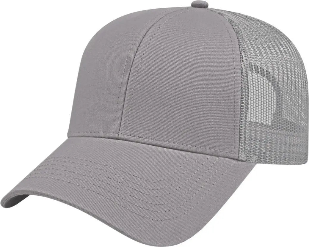 Cap America I3025 Twotone Trucker Mesh Back - Gray - one Size Fits Most