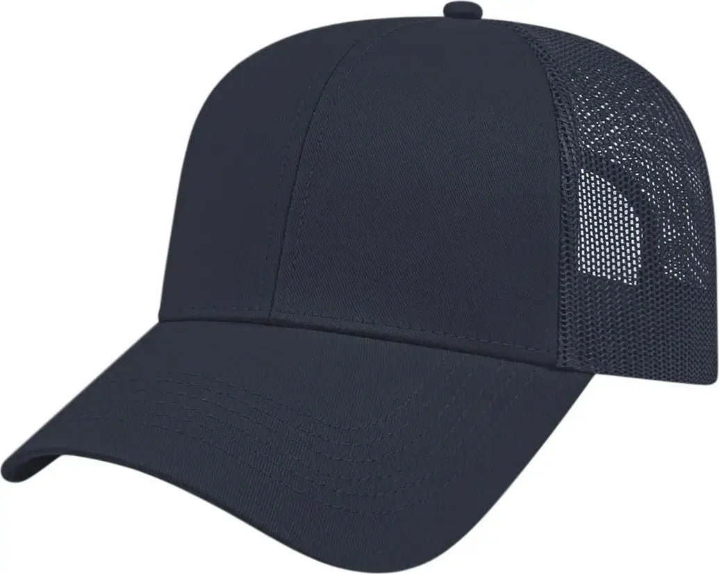 Cap America I3025 Twotone Trucker Mesh Back - Navy - one Size Fits Most