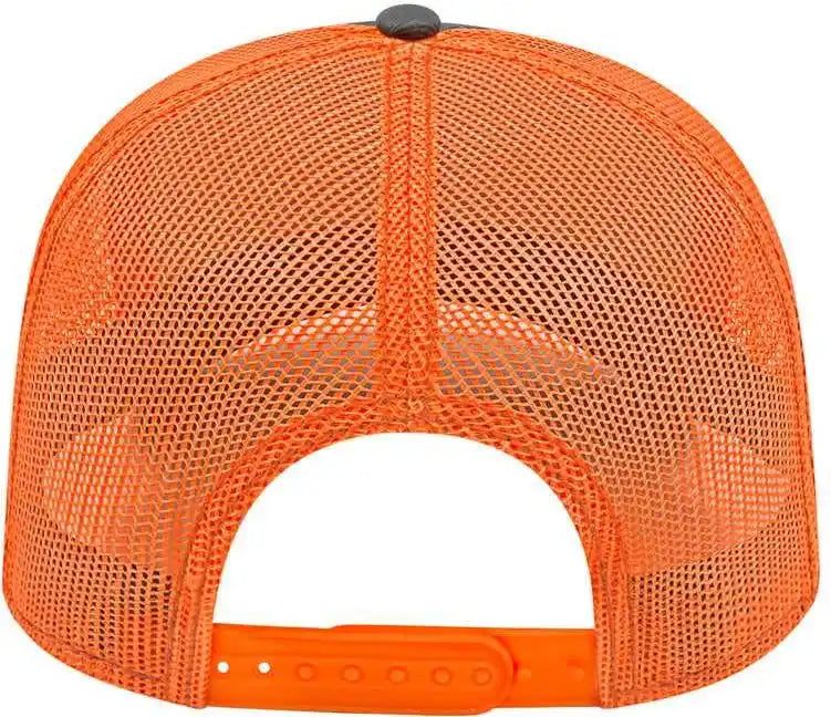 Cap America I3028 Modified Flat Bill with Mesh Back Caramel Blaze Tan / one Size Fits Most