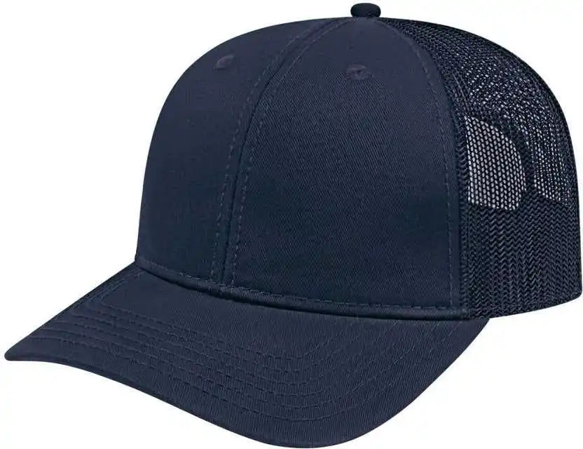 Cap America I3028 Modified Flat Bill with Mesh Back Navy / one Size Fits Most