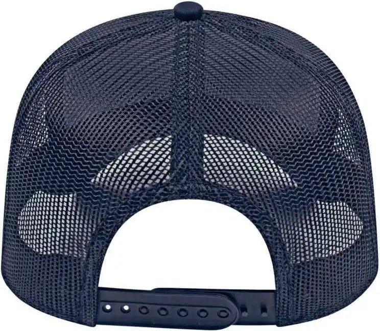 Cap America I3028 Modified Flat Bill with Mesh Back Navy / one Size Fits Most