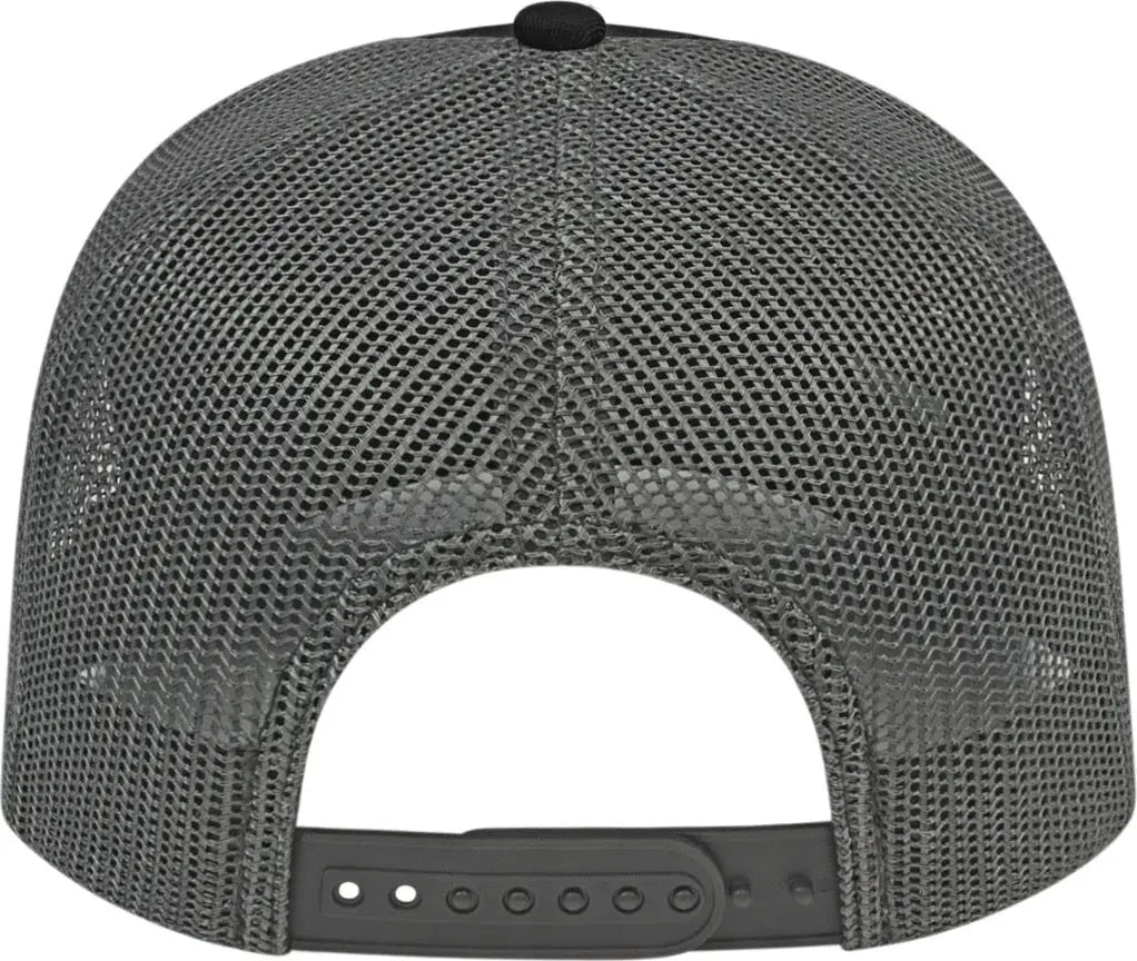 Cap America I3038 Poly/cotton Mesh Back - Black Charcoal - Dark Gray / one Size Fits Most