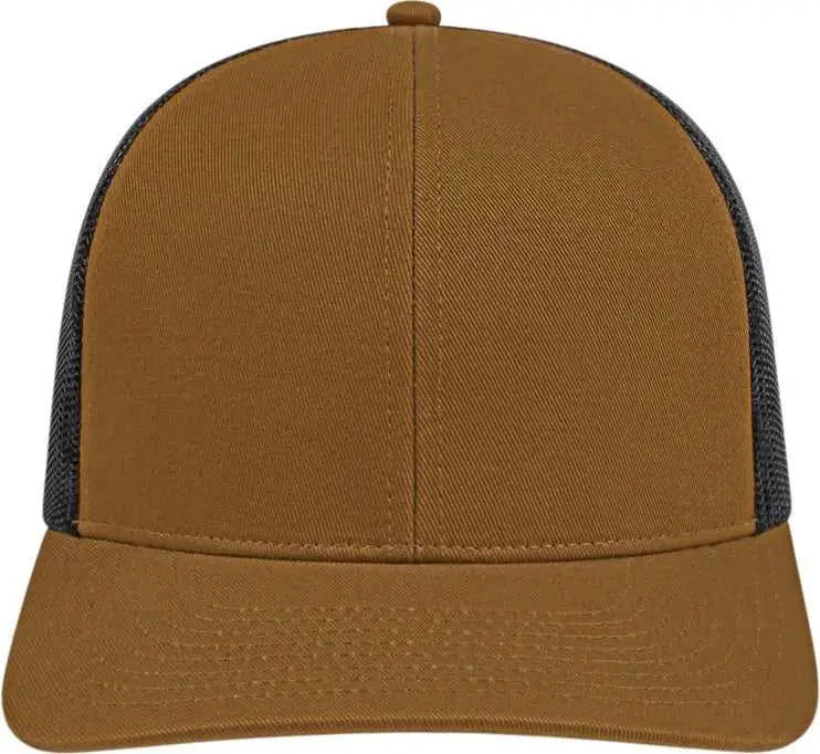 Cap America I3038 Poly/cotton Mesh Back - Carame Black