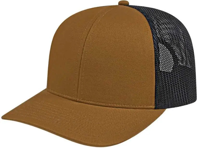 Cap America I3038 Poly/cotton Mesh Back - Carame Black