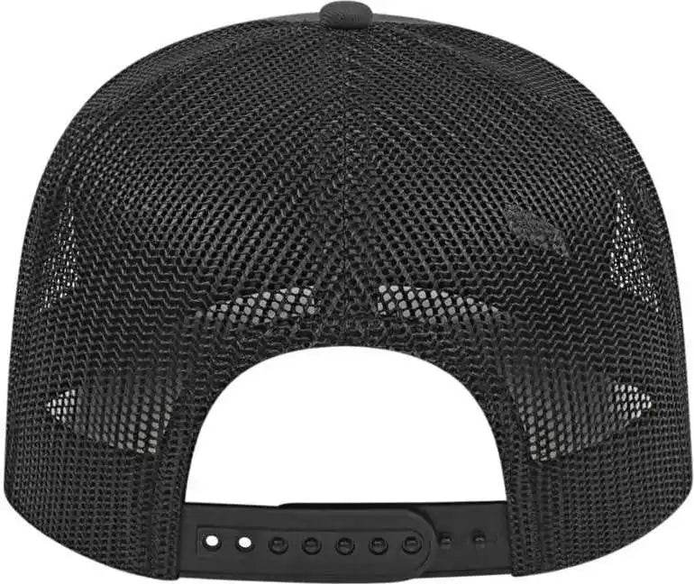 Cap America I3038 Poly/cotton Mesh Back Charcoal Black Dark Gray / one Size Fits Most