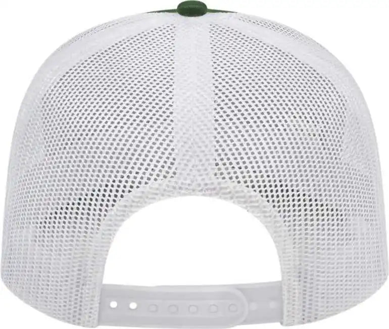 Cap America I3038 Poly/cotton Mesh Back Dark Green White Forest / one Size Fits Most
