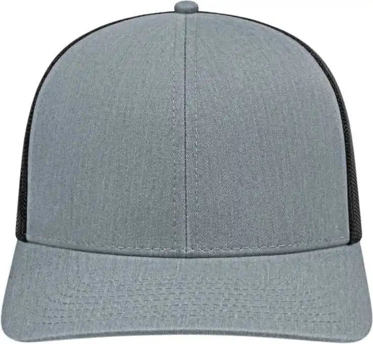 Cap America I3038 Poly/cotton Mesh Back Heather Black Gray / one Size Fits Most