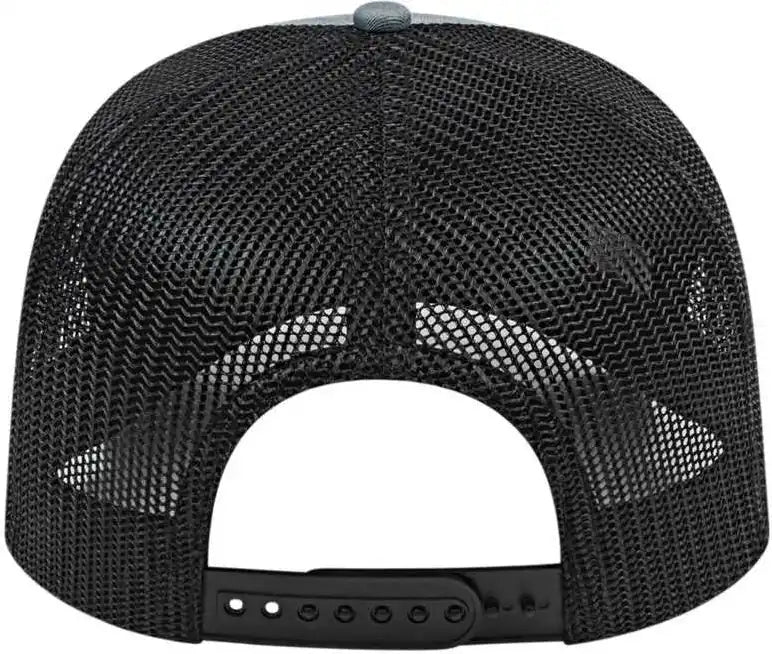 Cap America I3038 Poly/cotton Mesh Back Heather Black Gray / one Size Fits Most