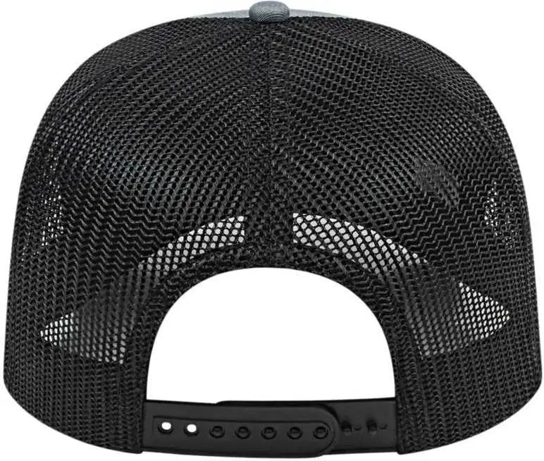Cap America I3038 Poly/cotton Mesh Back - Heather Black - Gray / one Size Fits Most