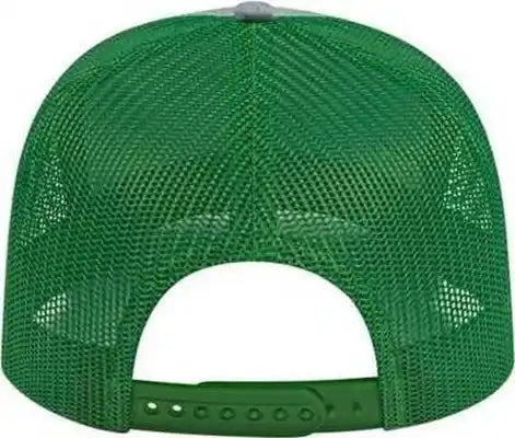 Cap America I3038 Poly/cotton Mesh Back - Heather Kelly Green - Gray / one Size Fits Most