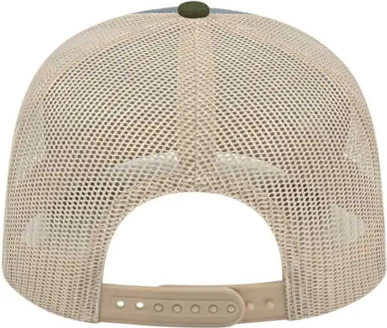 Cap America I3038 Poly/cotton Mesh Back Heather Loden Stone Gray Dark / one Size Fits Most