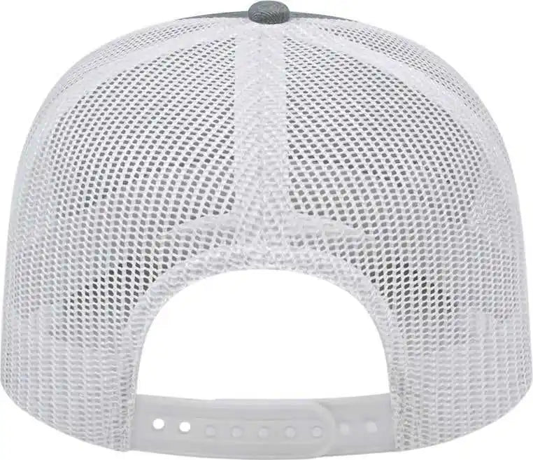 Cap America I3038 Poly/cotton Mesh Back Heather White Gray / one Size Fits Most