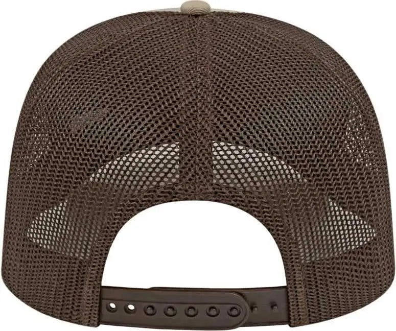 Cap America I3038 Poly/cotton Mesh Back - Khaki Brown - Coffee / one Size Fits Most