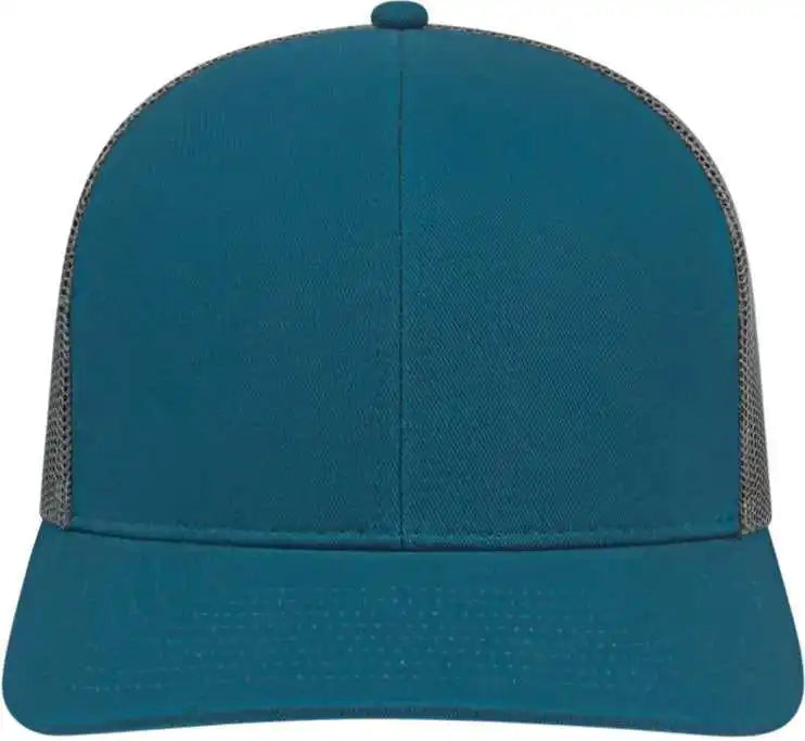 Cap America I3038 Poly/cotton Mesh Back Marine Blue Charcoal / one Size Fits Most