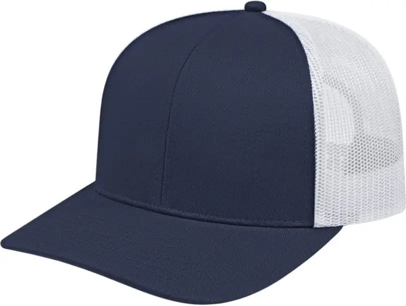 Cap America I3038 Poly/cotton Mesh Back - Navy White