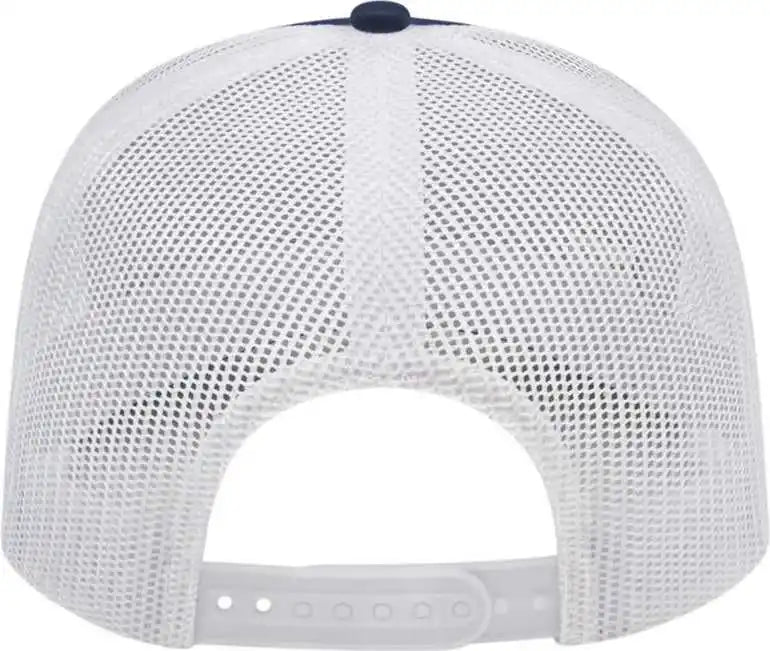 Cap America I3038 Poly/cotton Mesh Back Navy White / one Size Fits Most