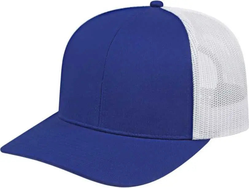 Cap America I3038 Poly/cotton Mesh Back - Royal White