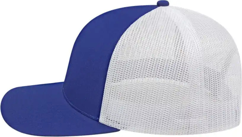 Cap America I3038 Poly/cotton Mesh Back Royal White / one Size Fits Most