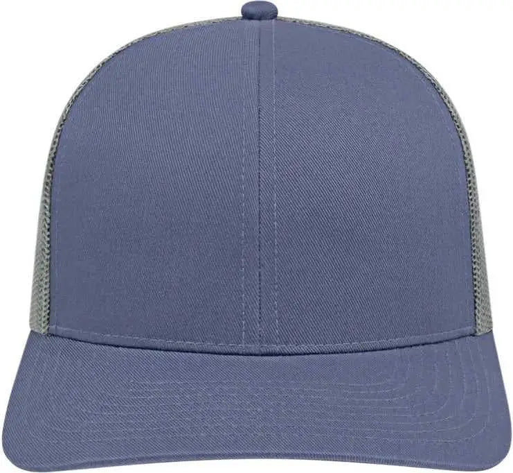 Cap America I3038 Poly/cotton Mesh Back - Slate Blue Charcoal
