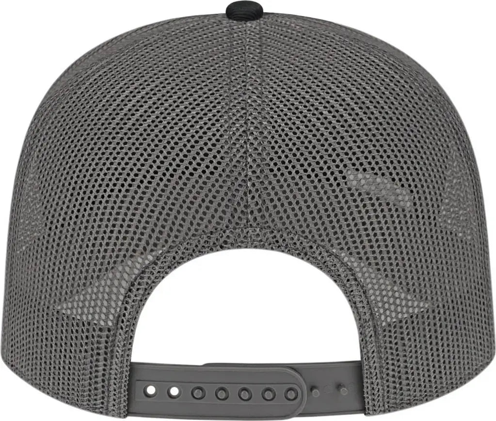 Cap America I3039 Classic 5 Panel Trucker - Black Charcoal