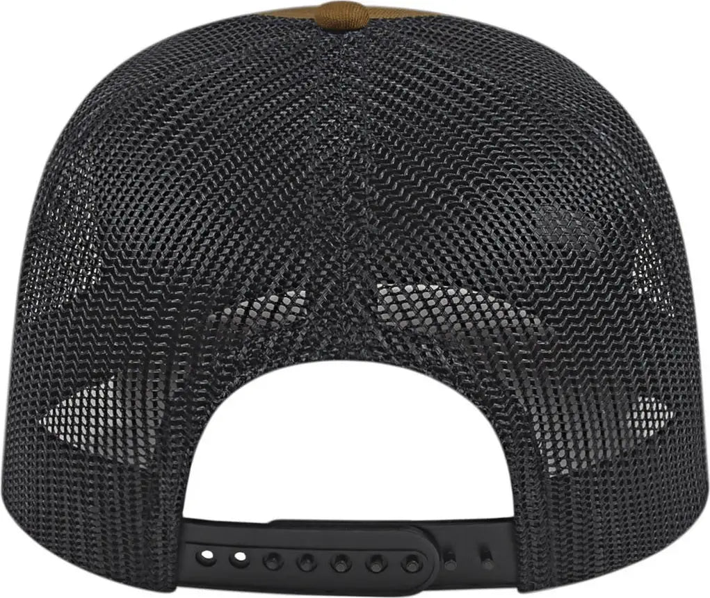 Cap America I3039 Classic 5 Panel Trucker - Caramel Black