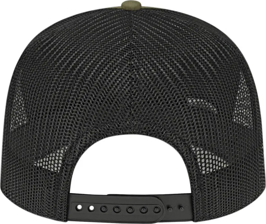 Cap America I3039 Classic 5 Panel Trucker - Loden Black - Loden/black / one Size Fits Most