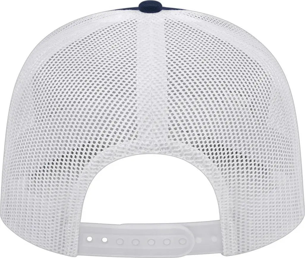 Cap America I3039 Classic 5 Panel Trucker - Navy White