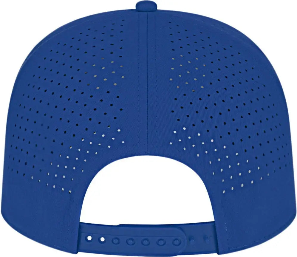 Cap America I3056 Summit Perforated with Rope - Royal with White - one Size Fits Most