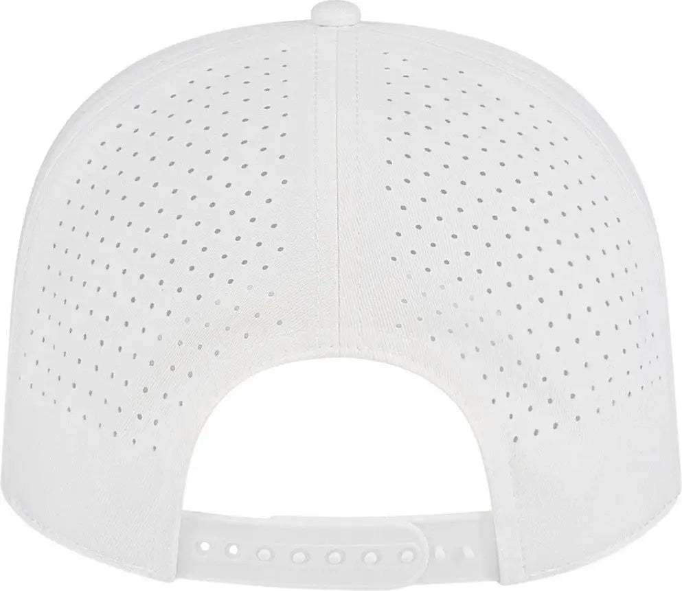 Cap America I3056 Summit Perforated with Rope - White with Silver - White/silver / one Size Fits Most