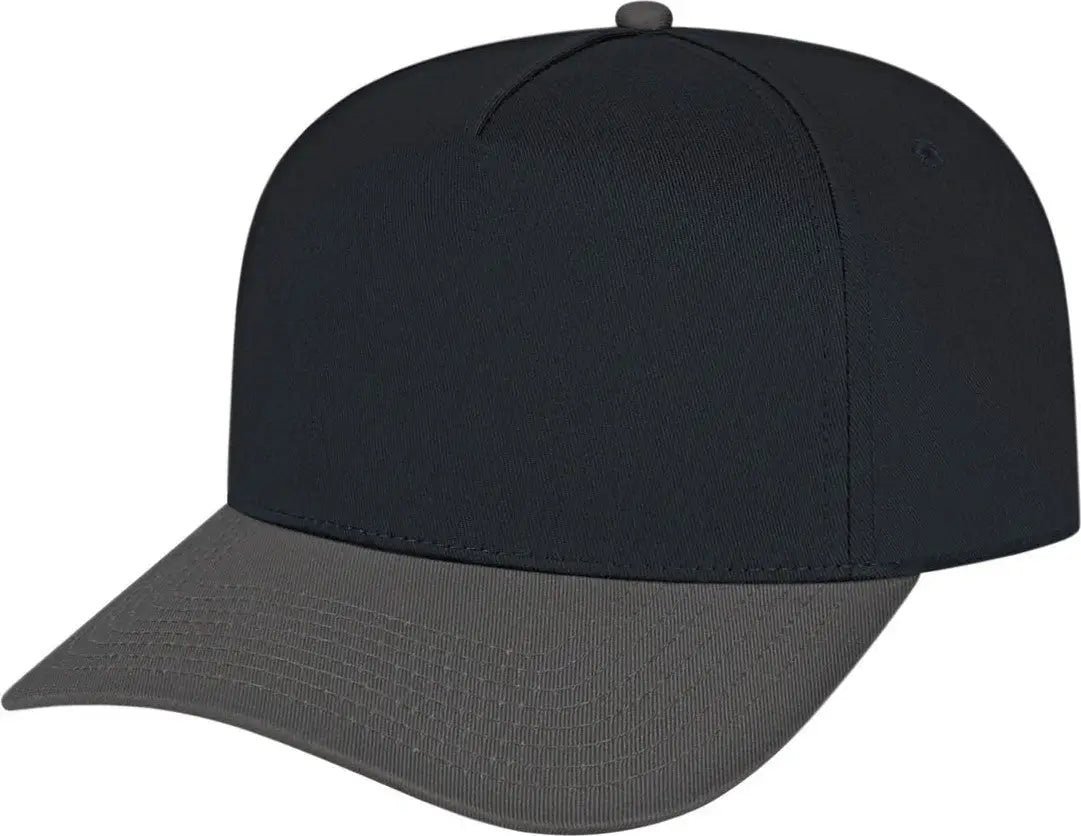 Cap America I3068 Hometown 5 Panel - Black Charcoal - Dark Gray / one Size Fits Most