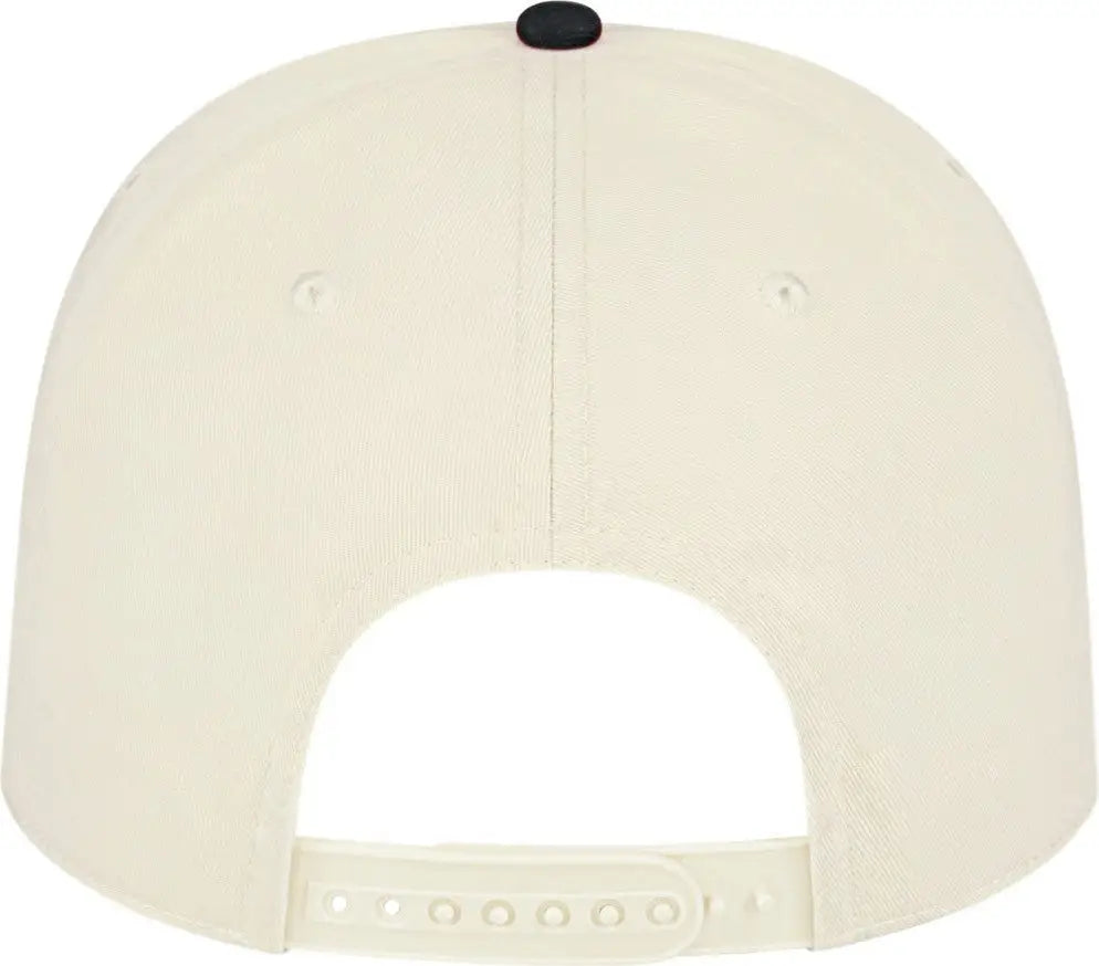 Cap America I3068 Hometown 5 Panel - Cream Black - Ivory / one Size Fits Most