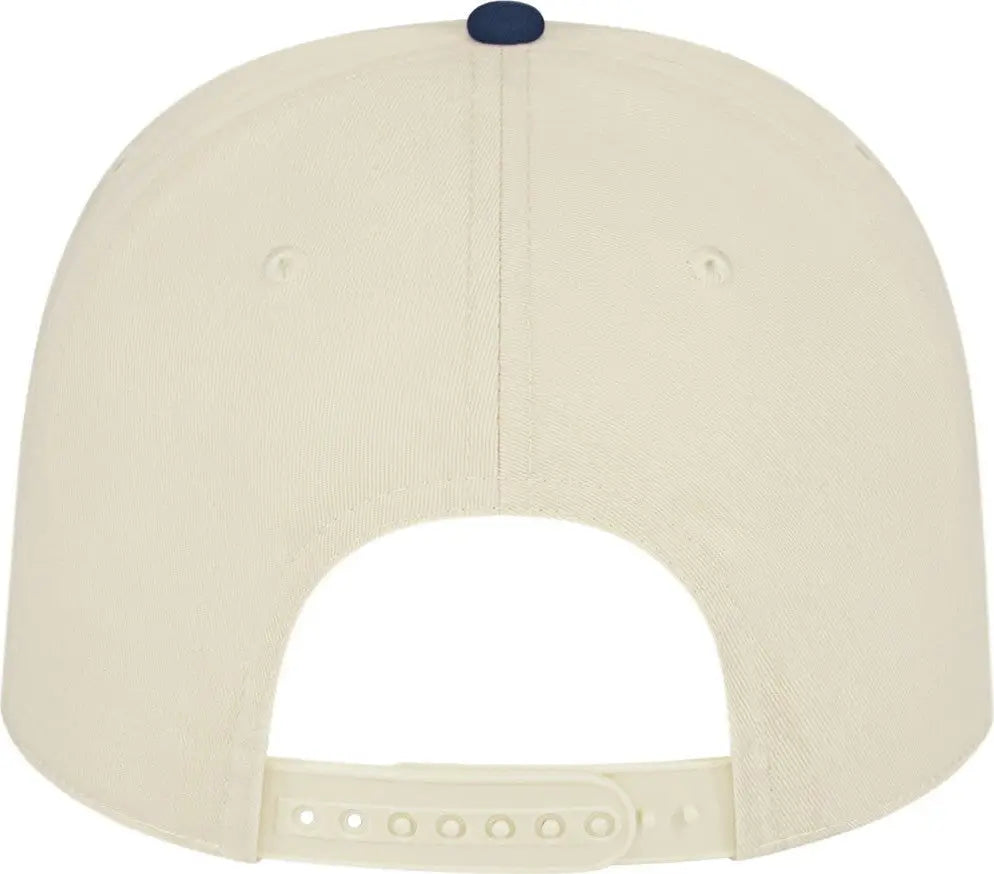Cap America I3068 Hometown 5 Panel - Cream Navy - Ivory / one Size Fits Most