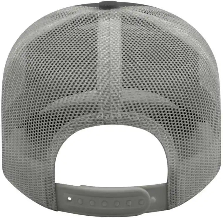 Cap America I3115 Low Profile Trucker with Modified Flat Bill Navy Gray