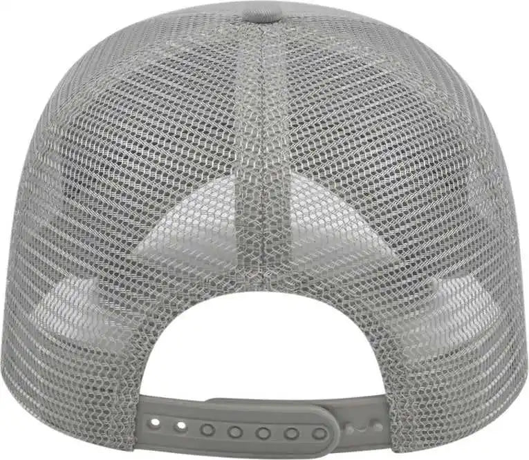 Cap America I5009 Value Washed Chino Twill Mesh Back Gray / one Size Fits Most