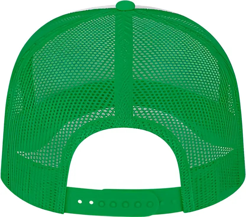 Cap America I5054 Retro Foamie Trucker - White Kelly Green - one Size Fits Most