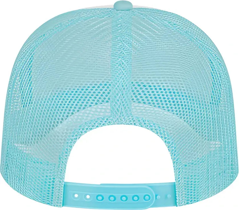 Cap America I5054 Retro Foamie Trucker - White Light Blue - Carolina / one Size Fits Most