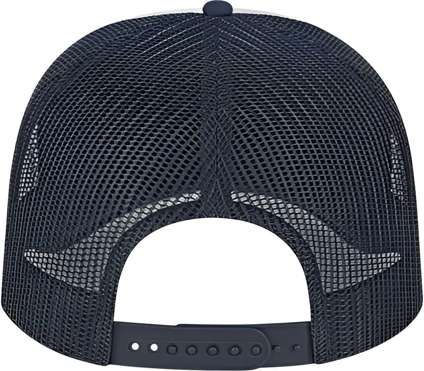 Cap America I5054 Retro Foamie Trucker - White Navy - one Size Fits Most