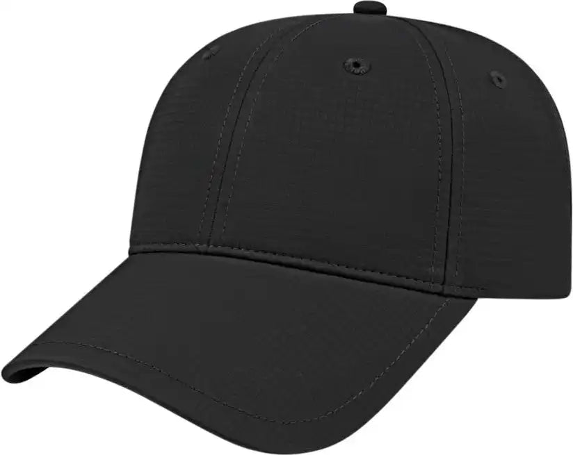 Cap America I7023 Structured Solid Active Wear Black / one Size Fits Most